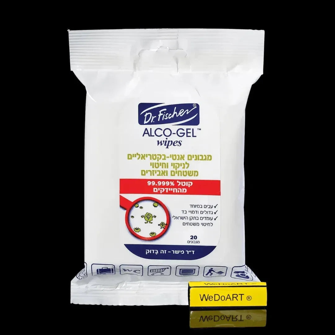 ALCO GEL wipes for cleaning and disinfecting surfaces 3x20 wipes Dr. Fischer
