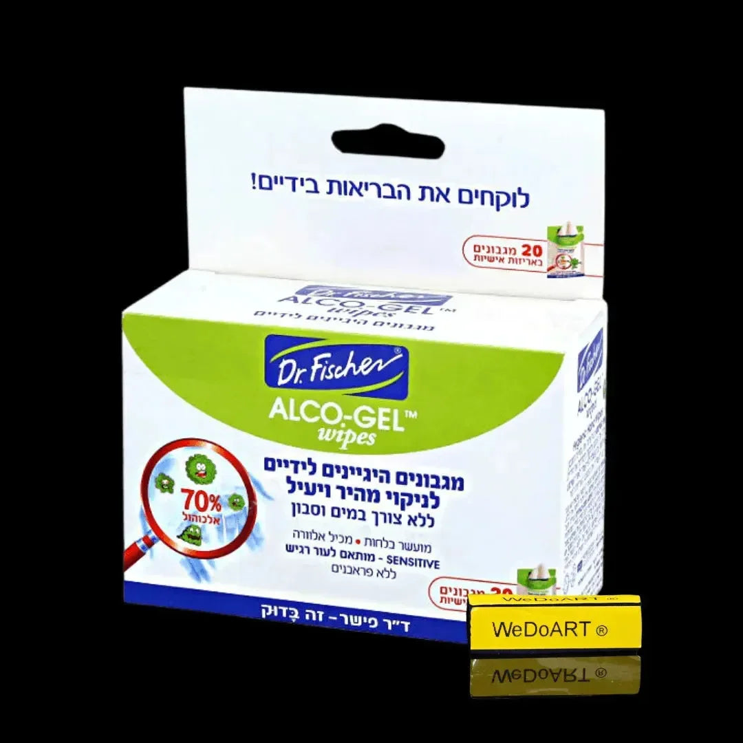 ALCO GEL wipes for hands for quick & efficient cleaning 60 units Dr. Fischer