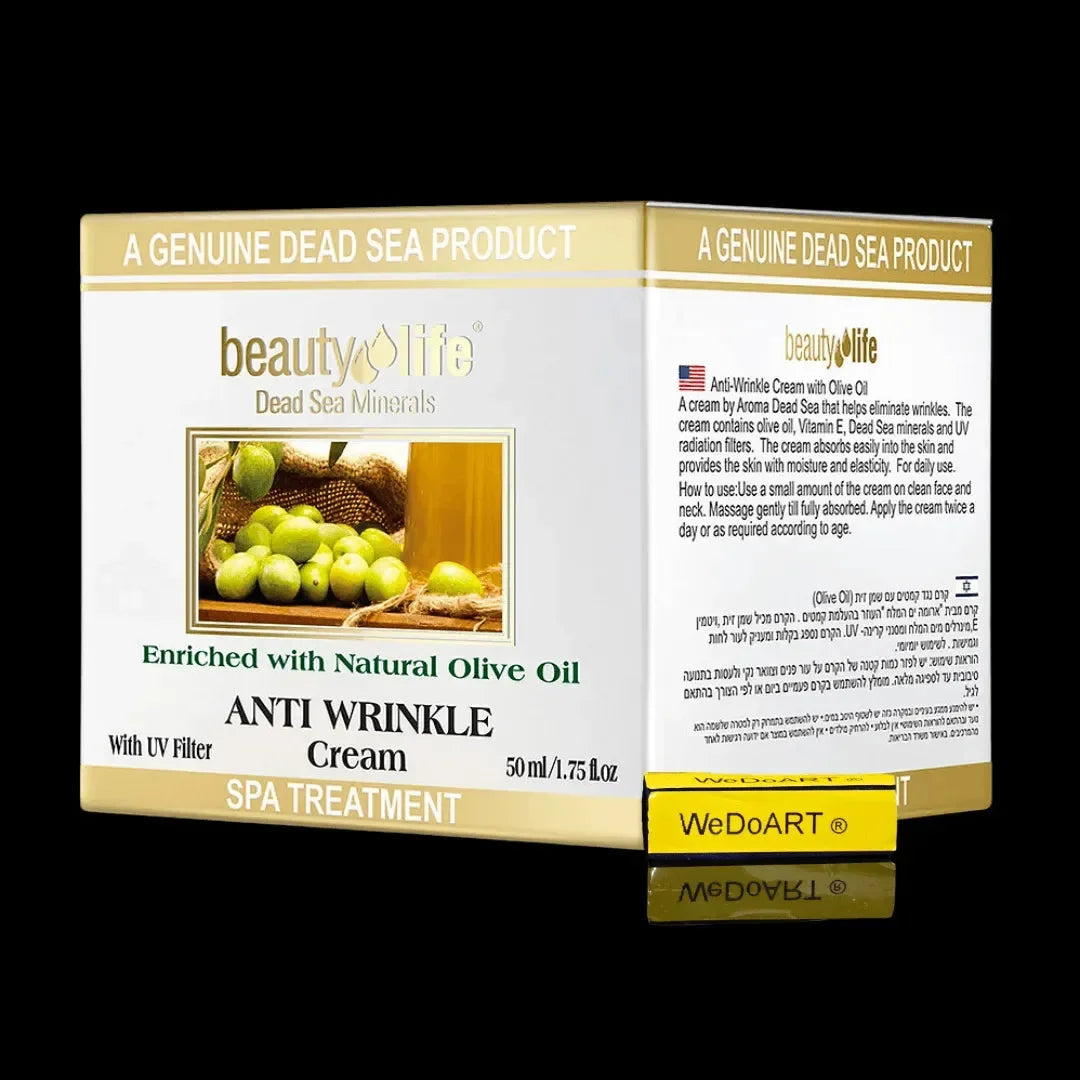 Anti Wrinkle Cream with Olive Oil for all skin types 50 ml Aroma Dead Sea
