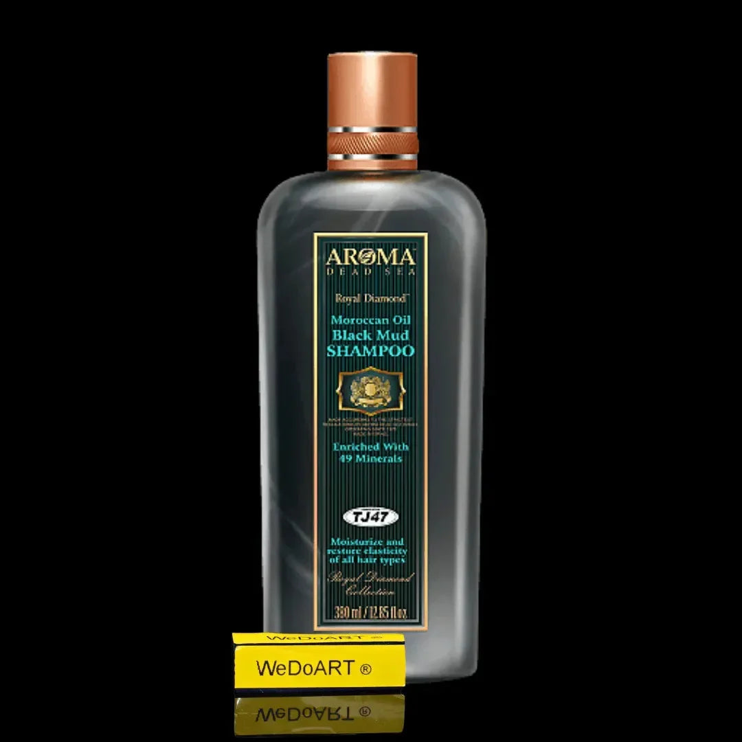 Argan Oil Black Mud Shampoo TJ47 380 ml Aroma Dead Sea