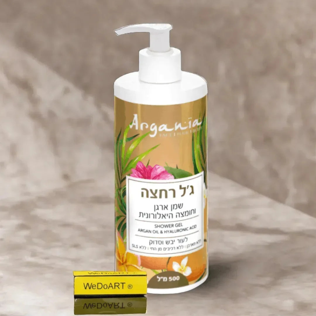 Argan Shower oil gel and hyaluronic acid 500 ml Argania Natural Materials