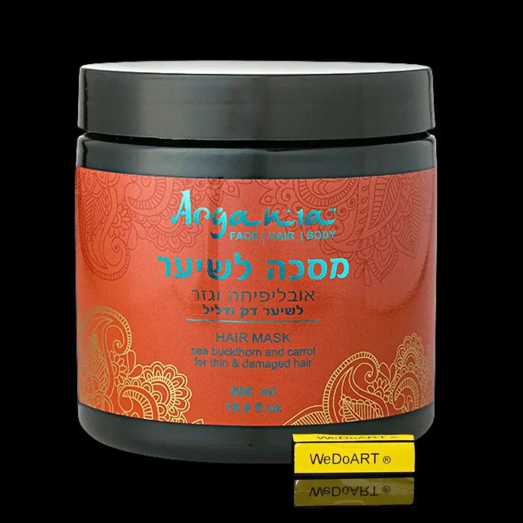 ARGANIA Professional Buckthorn & carrot hair mask - thin & thinning hair 500 ml Argania Natural Materials