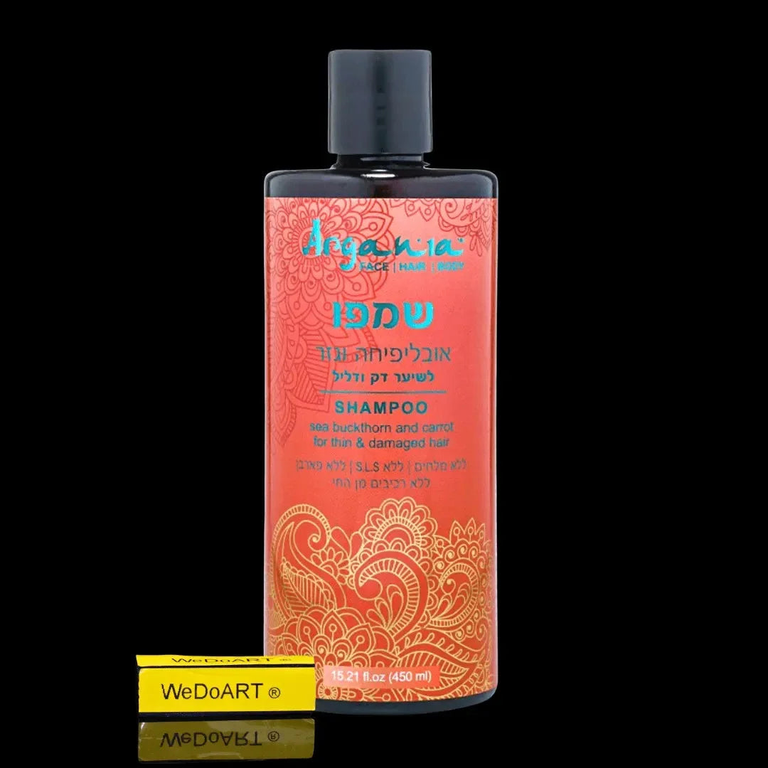 ARGANIA Sea Buckthorn and carrot shampoo for thin and thinning hair 450 ml Argania Natural Materials