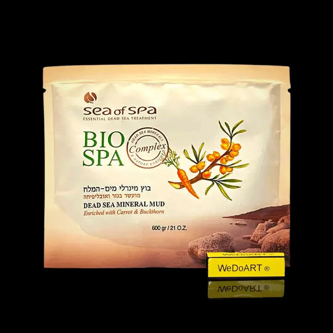 BIOSPA - Dead Sea Mineral Mud Enriched with Carrot & Sea Buckthorn – 600 gr Sea of SPA