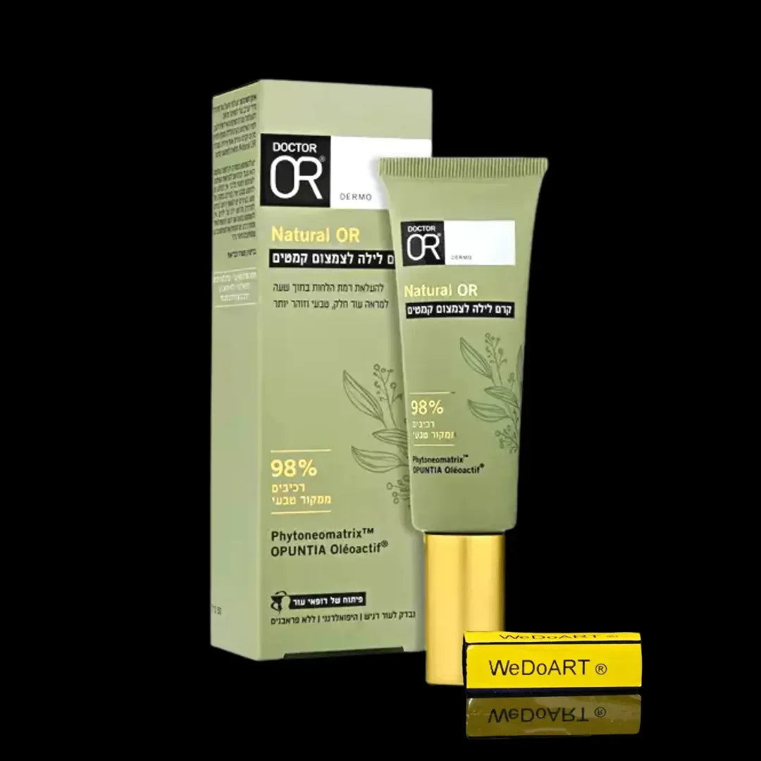 Natural OR Night Cream 50 ml, front view of the jar and box.