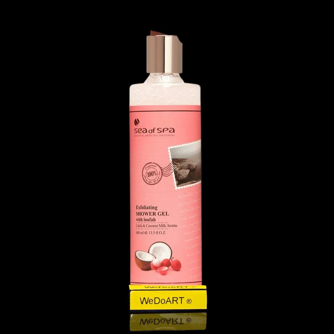 Exfoliating Shower Gel Litchi & Coconut Milk Aroma – 400 ml Sea of SPA