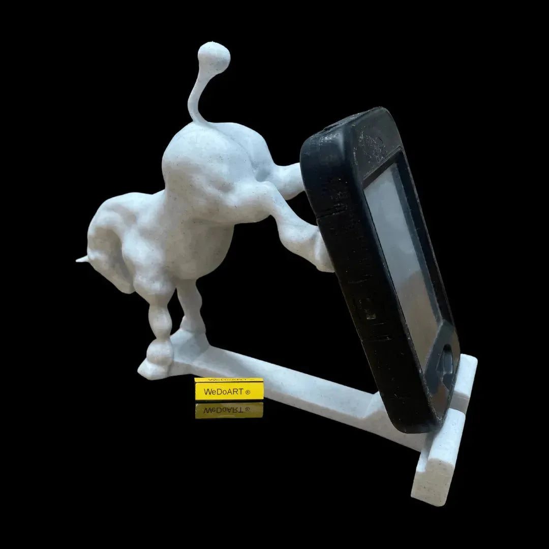 kicking horse phone/tablet holder Marble 3D print WEDOART-IL