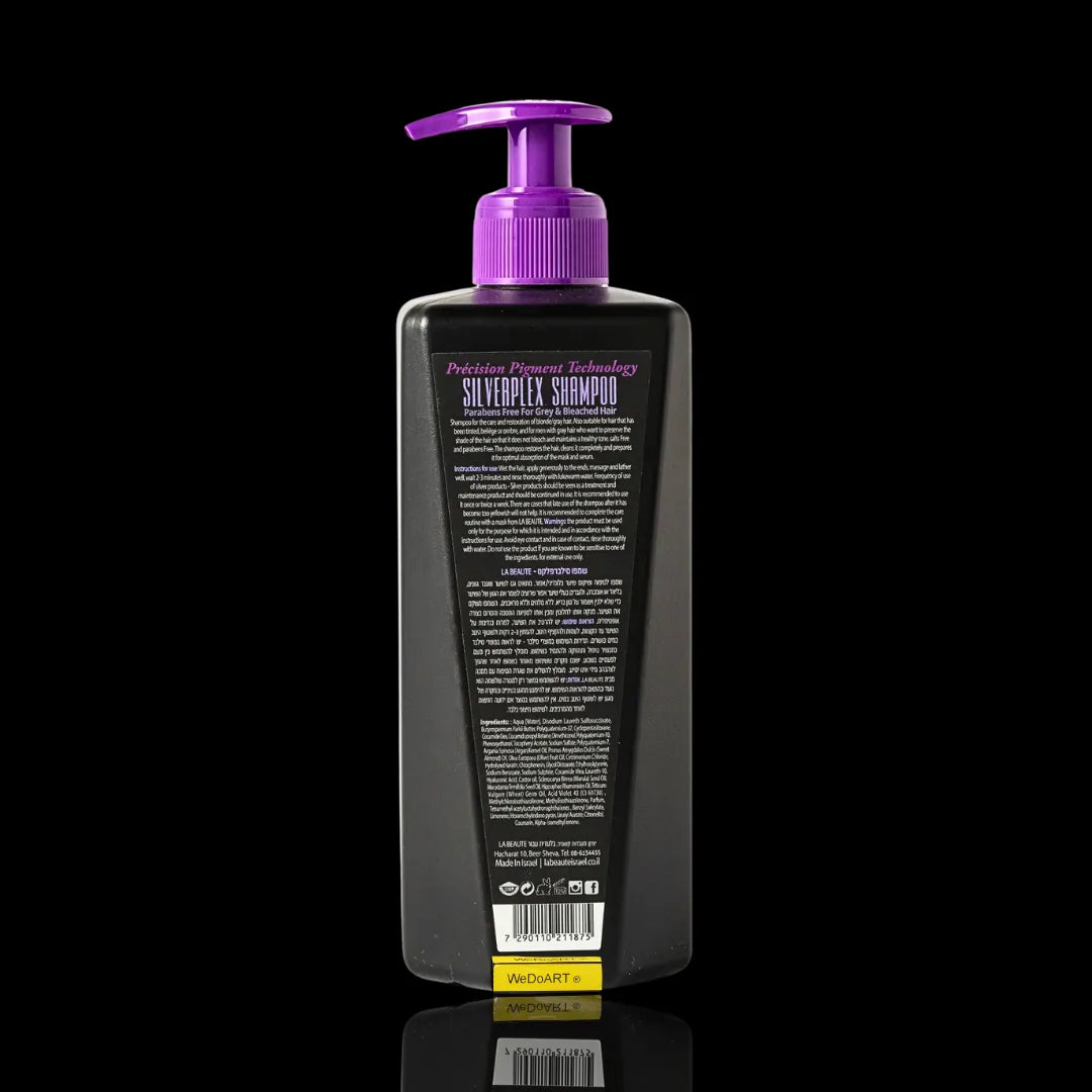 LA BEAUTE- SILVER PLEX Shampoo - care and restoration of blonde/gray hair 500 ml LA BEAUTE