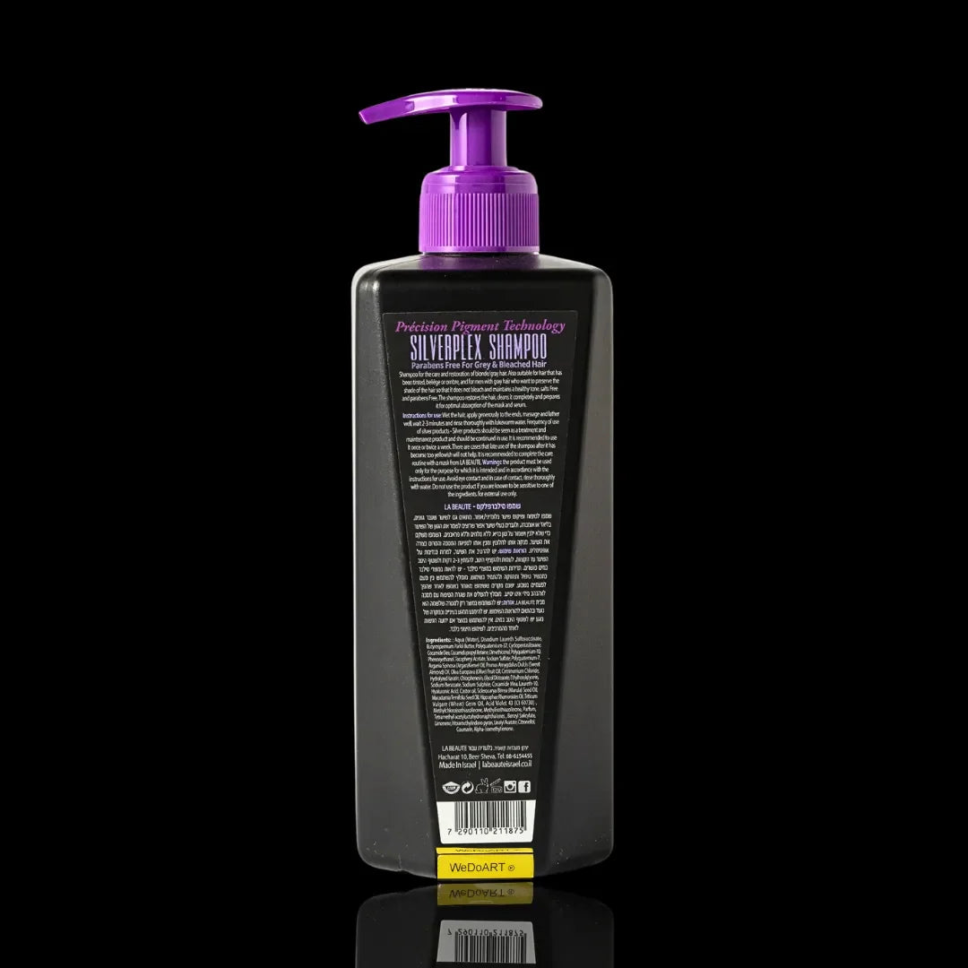 LA BEAUTE- SILVER PLEX Shampoo - care and restoration of blonde/gray hair 500 ml LA BEAUTE