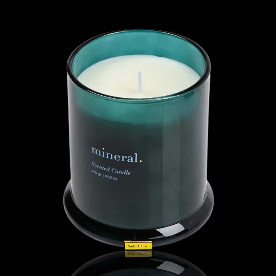 LALINE- Mineral scented Glass Candle with Lid 270 gram LALINE