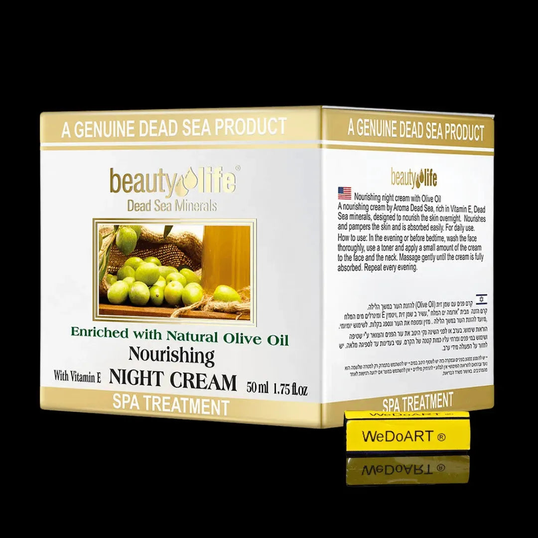 Nourishing Night Cream with Olive Oil for all skin types 50 ml Aroma Dead Sea