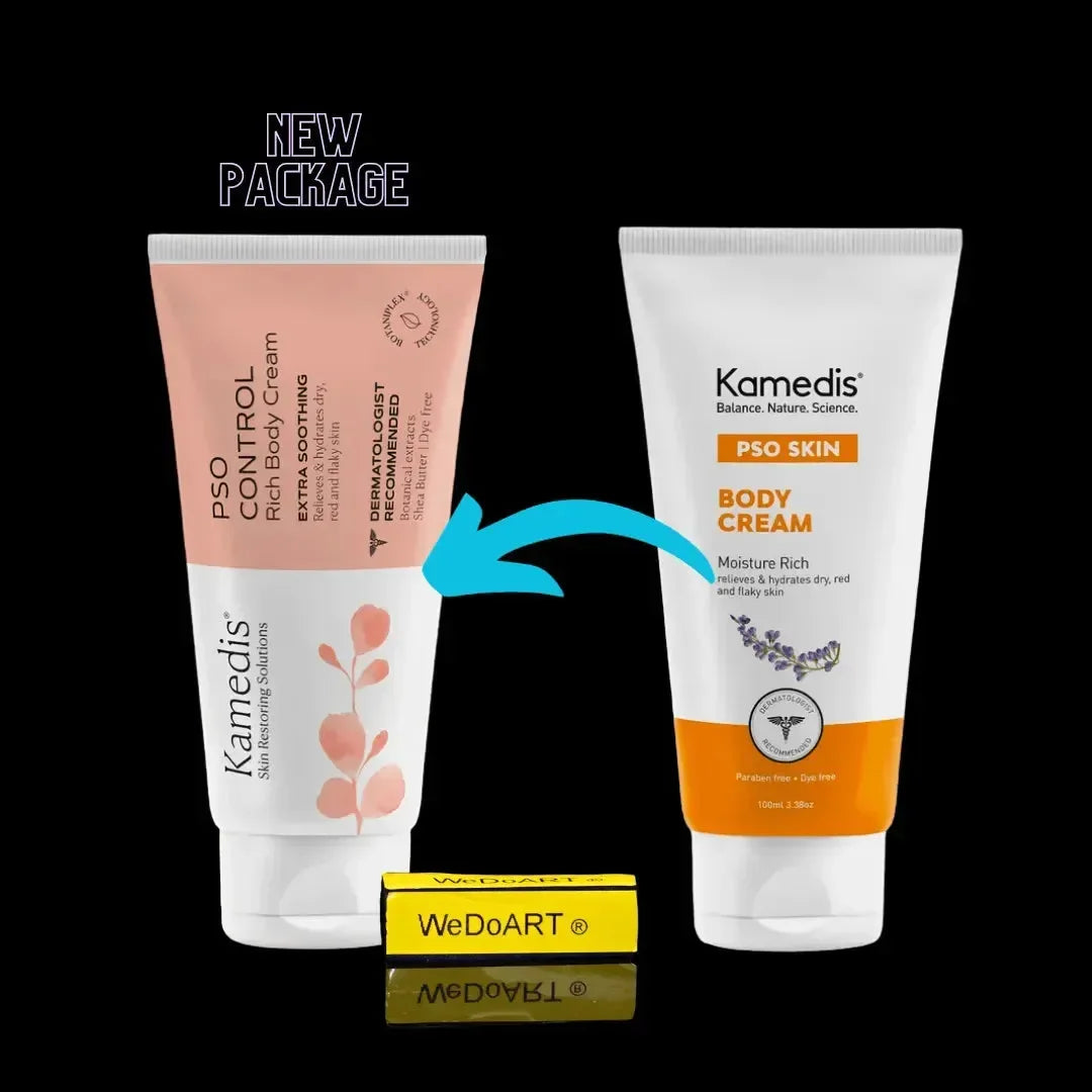PSO SKIN BODY CREAM Therapeutic body cream for red, irritated and flaky skin 100ml 3.38oz Kamedis