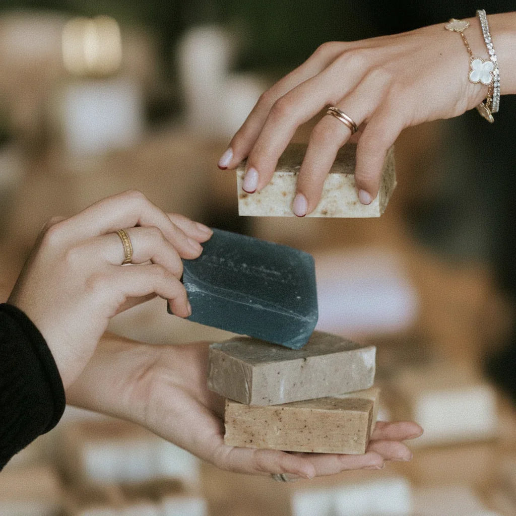 Ama-Lurra a pack of 4 handmade natural soaps AMA-LURRA