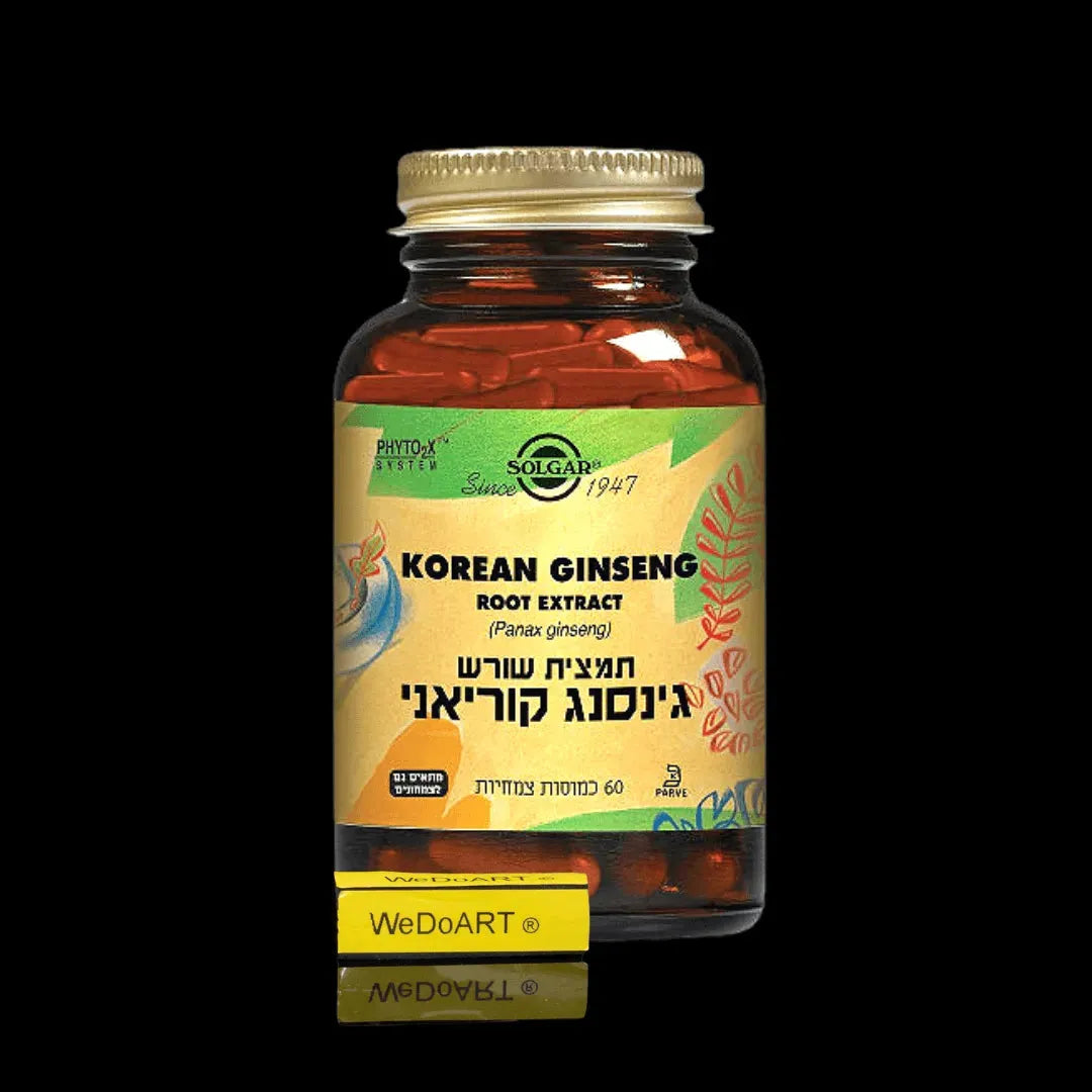 Solgar - Korean ginseng root extract 60 herbal capsules Solgar