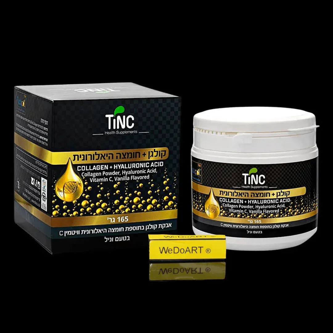Tinc - Collagen with hyaluronic acid powder Vanilla Flavor 165 grams Tincture Tech