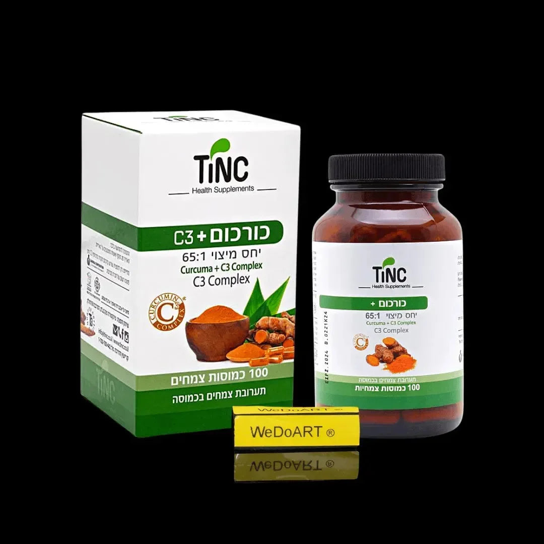 Tinc - Turmeric + curcumin C3 extraction 100 capsules Tincture Tech