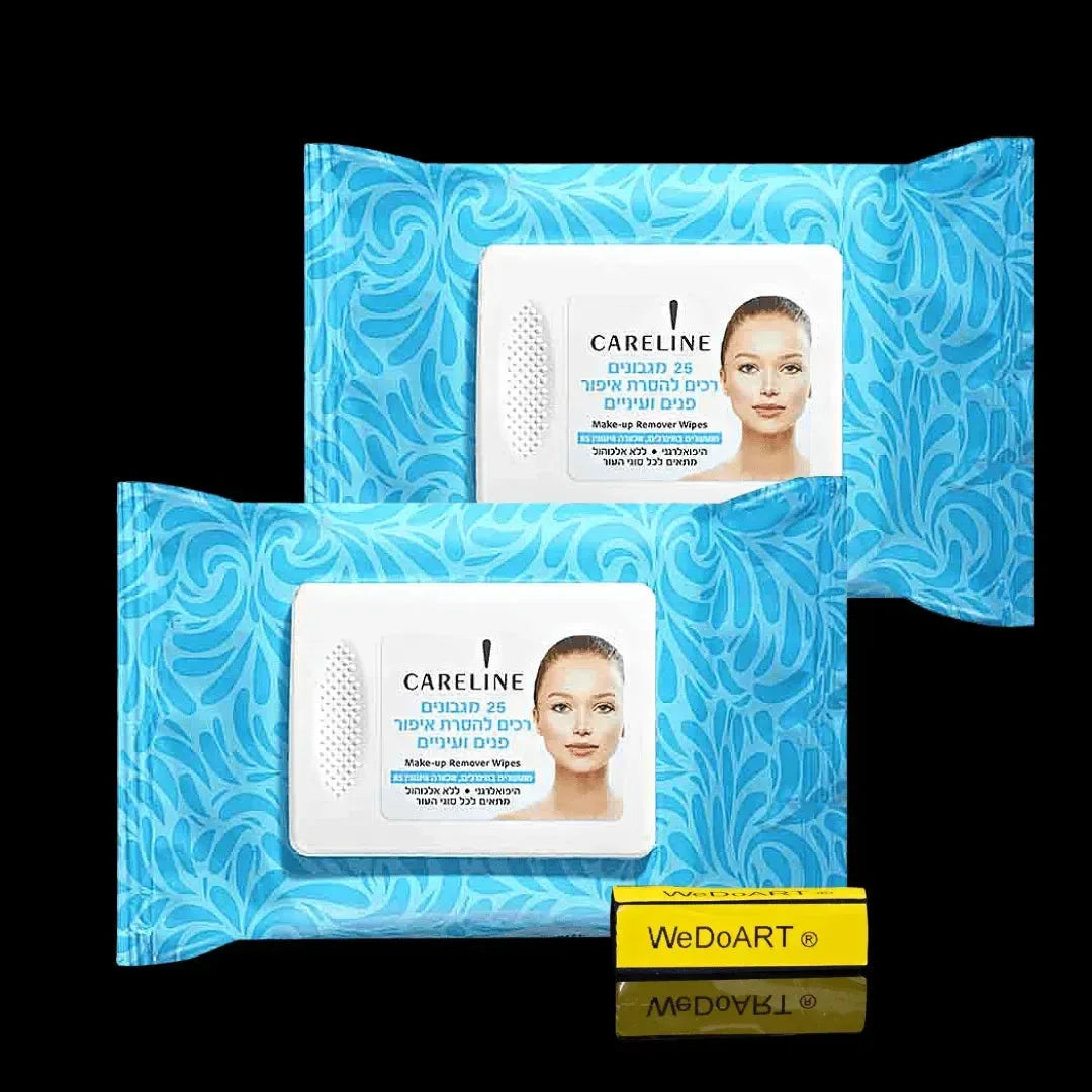 2 packs Make-up Remover Wipes 2x25 wipes Careline