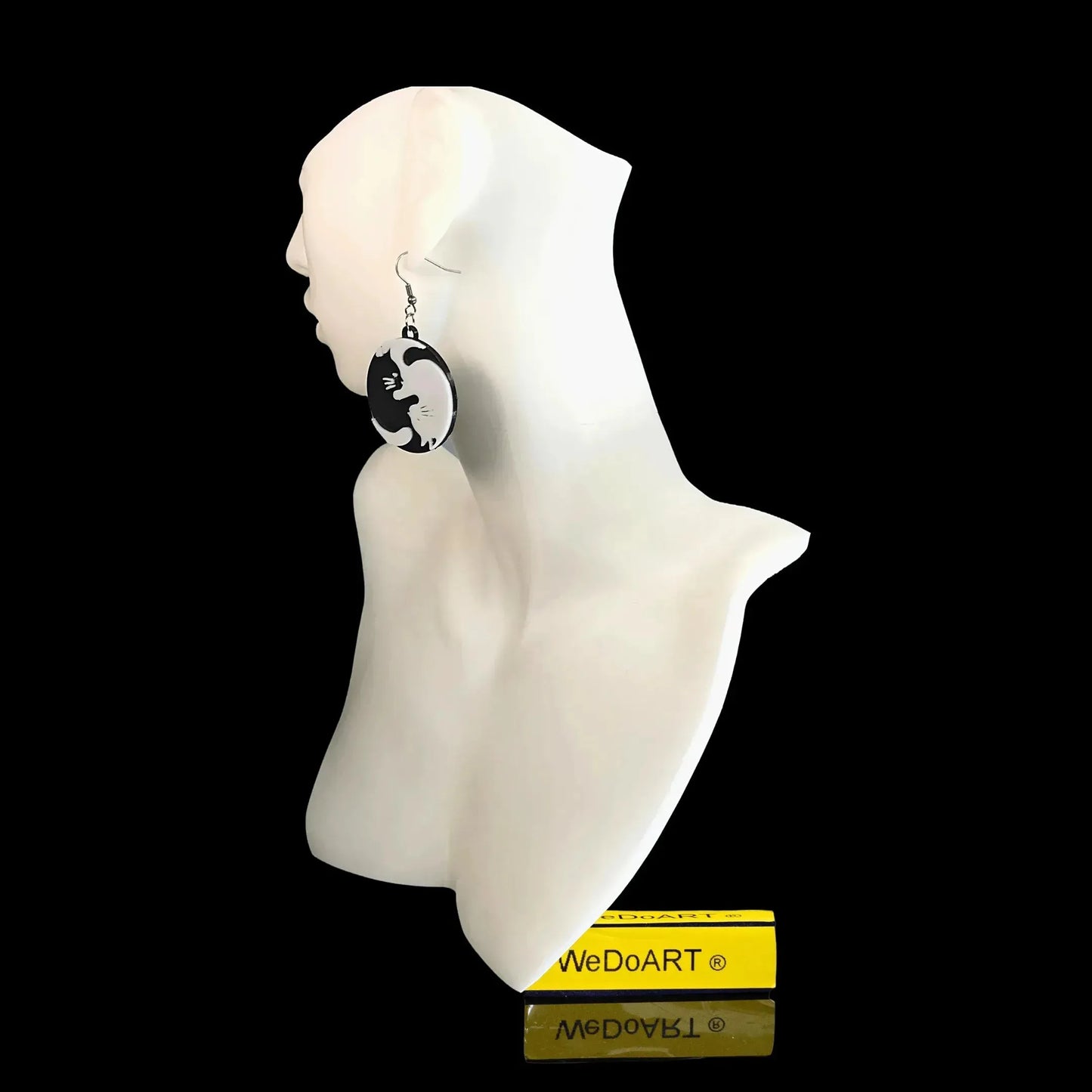 3D printed 2cats earrings WEDOART-IL