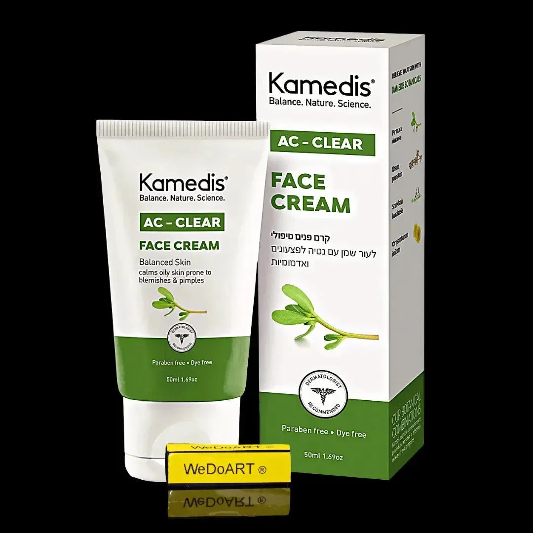 AC - CLEAR FACE CREAM Therapeutic moisturizer - oily face skin prone to pimples 50 ml Kamedis
