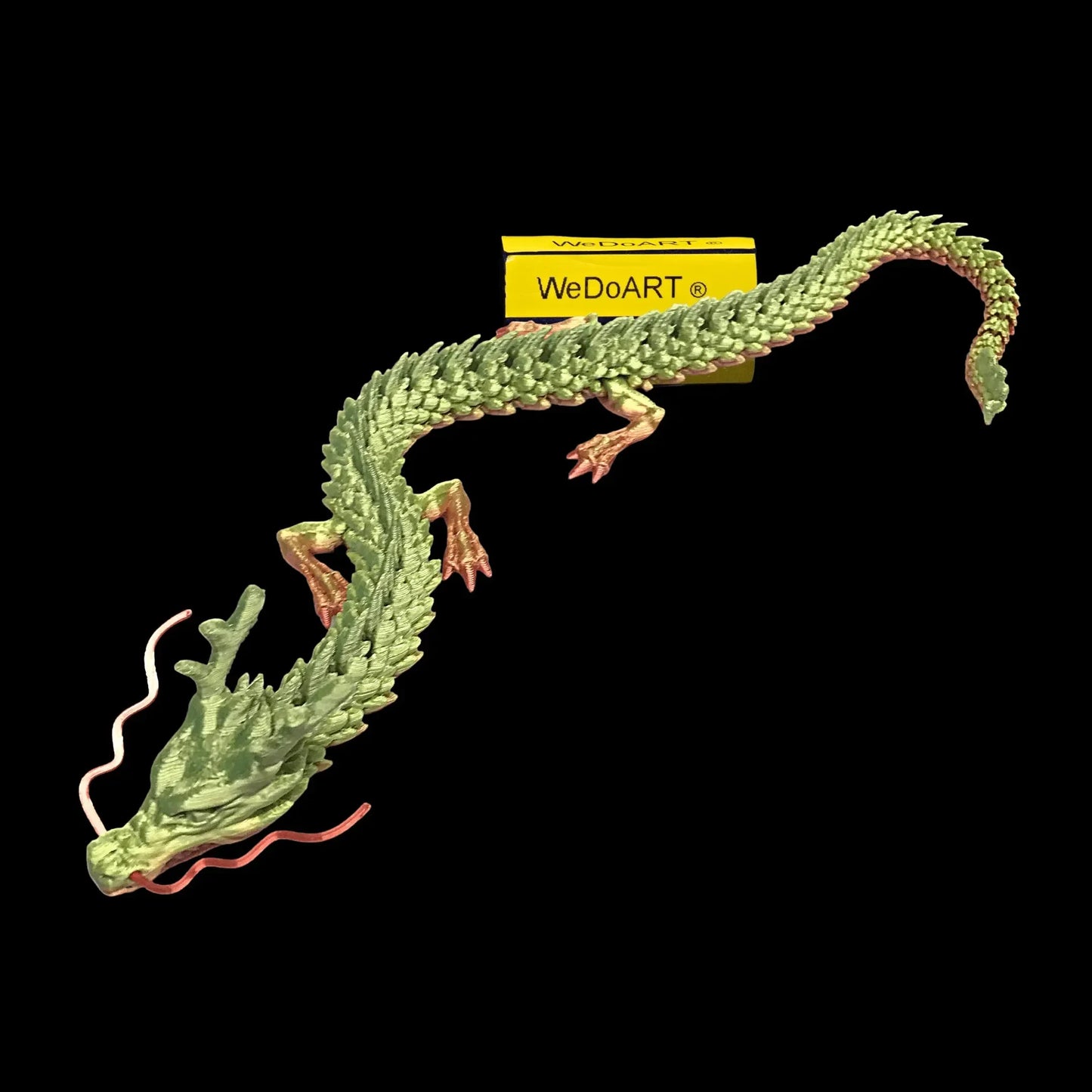 Articulated dragon 3d print 12.5" - 32 cm long! WEDOART-IL