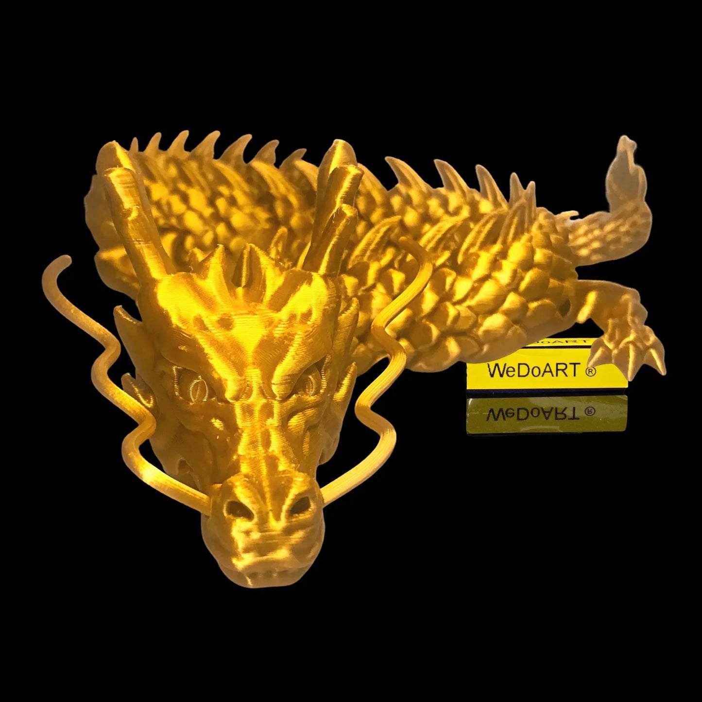 Articulated Golden Dragon 3d print 24" - 61 cm WEDOART-IL