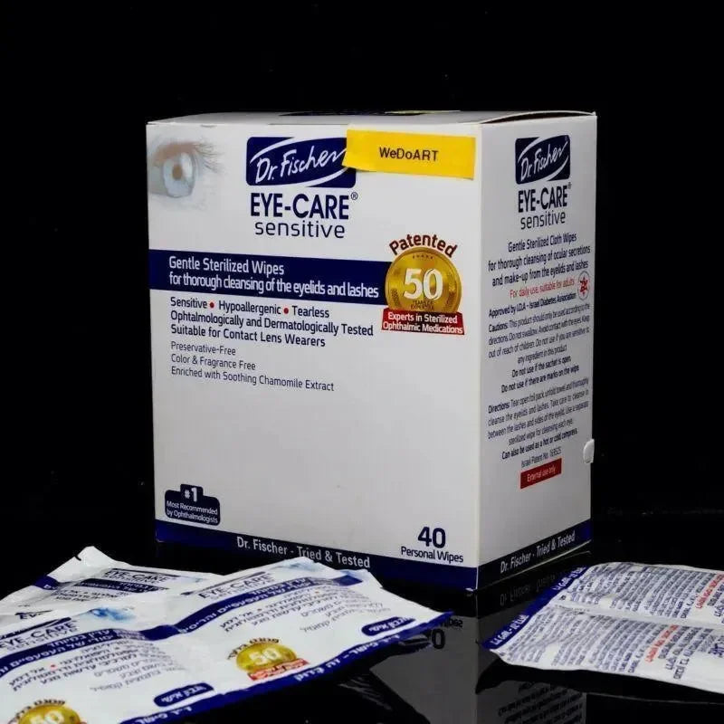 EYE-CARE SENSITIVE Sterilized Wipes by Dr. Fischer 40 personal wipes Dr. Fischer