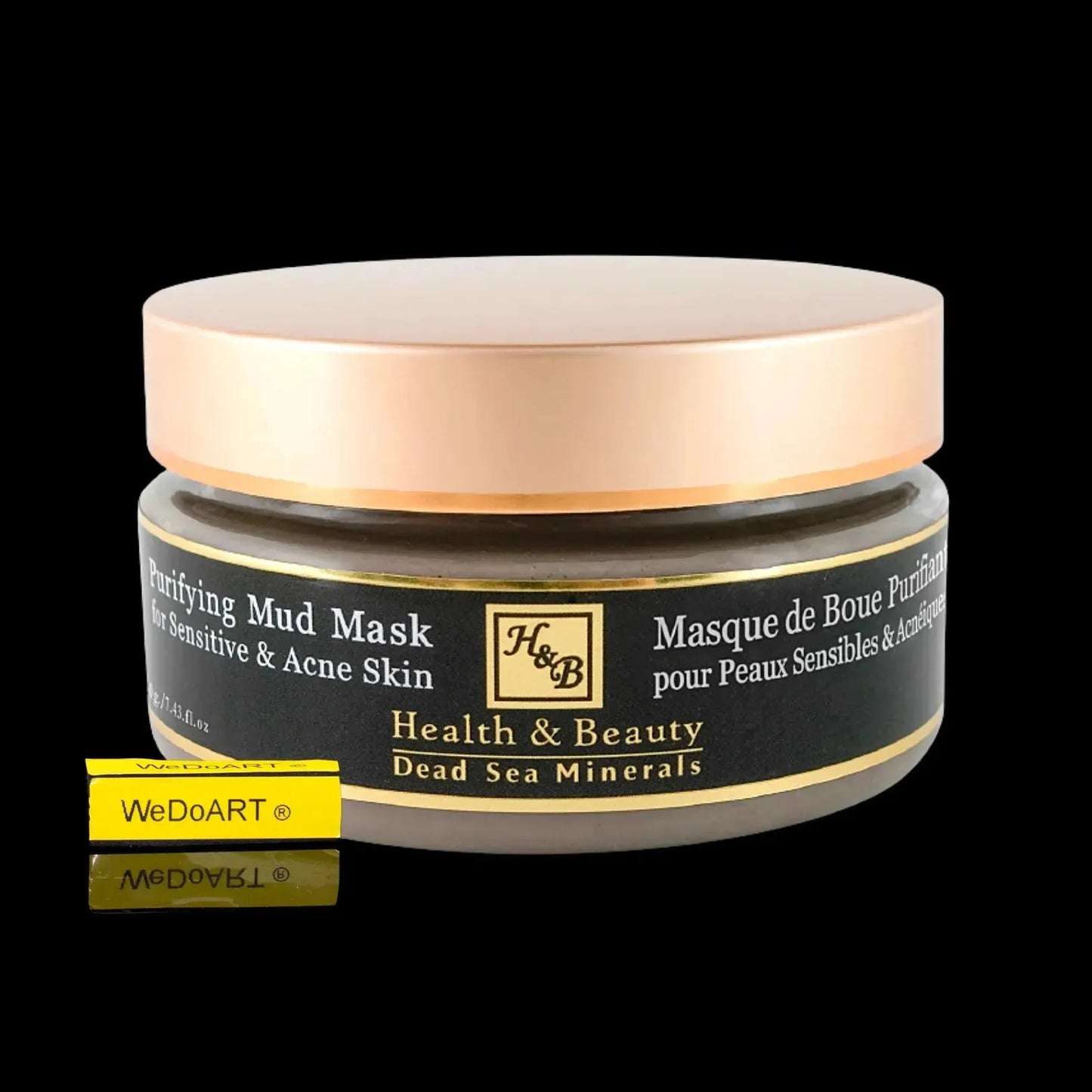H&B Face mud mask cleanser for delicate acne-prone skin 220ml / 7.436OZ Health & Beauty Dead Sea Minerals