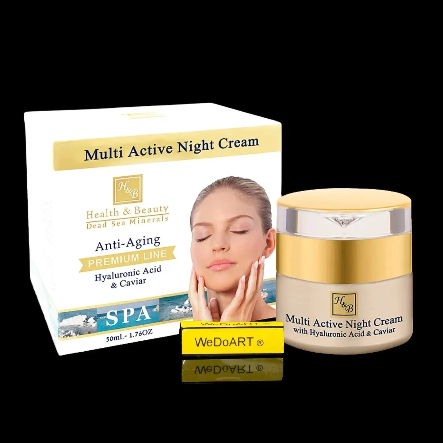H&B Multi Active Night Cream Hyaluronic Acid & Caviar 50ml / 1.76oz Health & Beauty Dead Sea Minerals