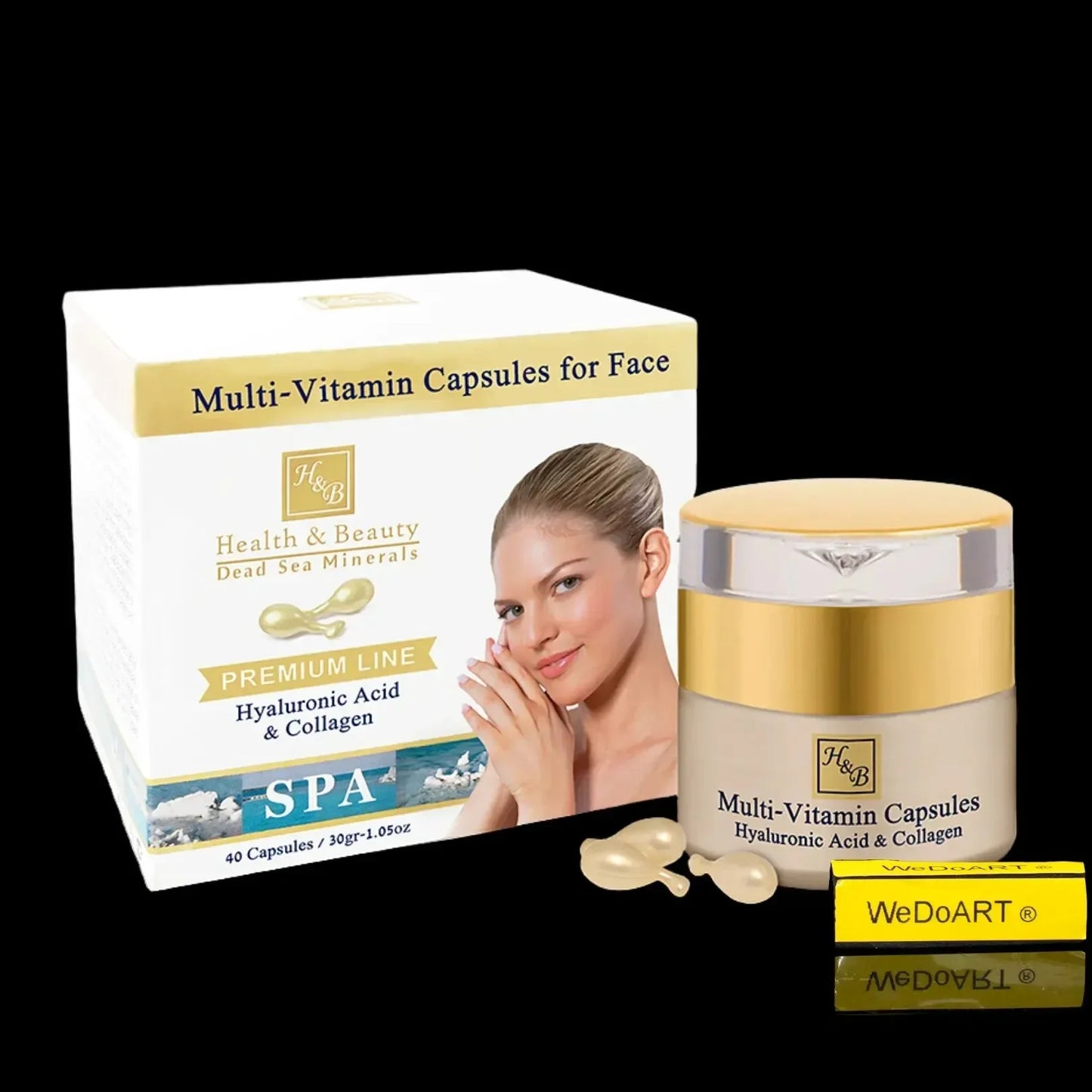 H&B Multi-Vitamin Capsules for Face 40 capsules 30gr-1.05oz Health & Beauty Dead Sea Minerals