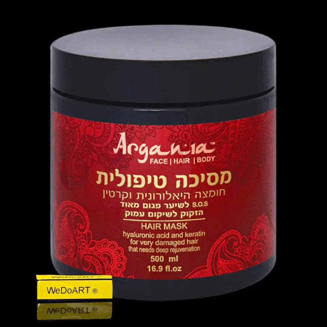 Hyaluronic acid and keratin therapeutic mask 500 ml Argania Natural Materials