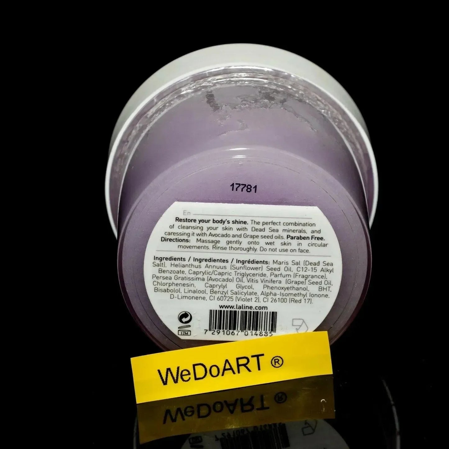 Laline body scrub Violet Amber 240g - 8.54oz LALINE