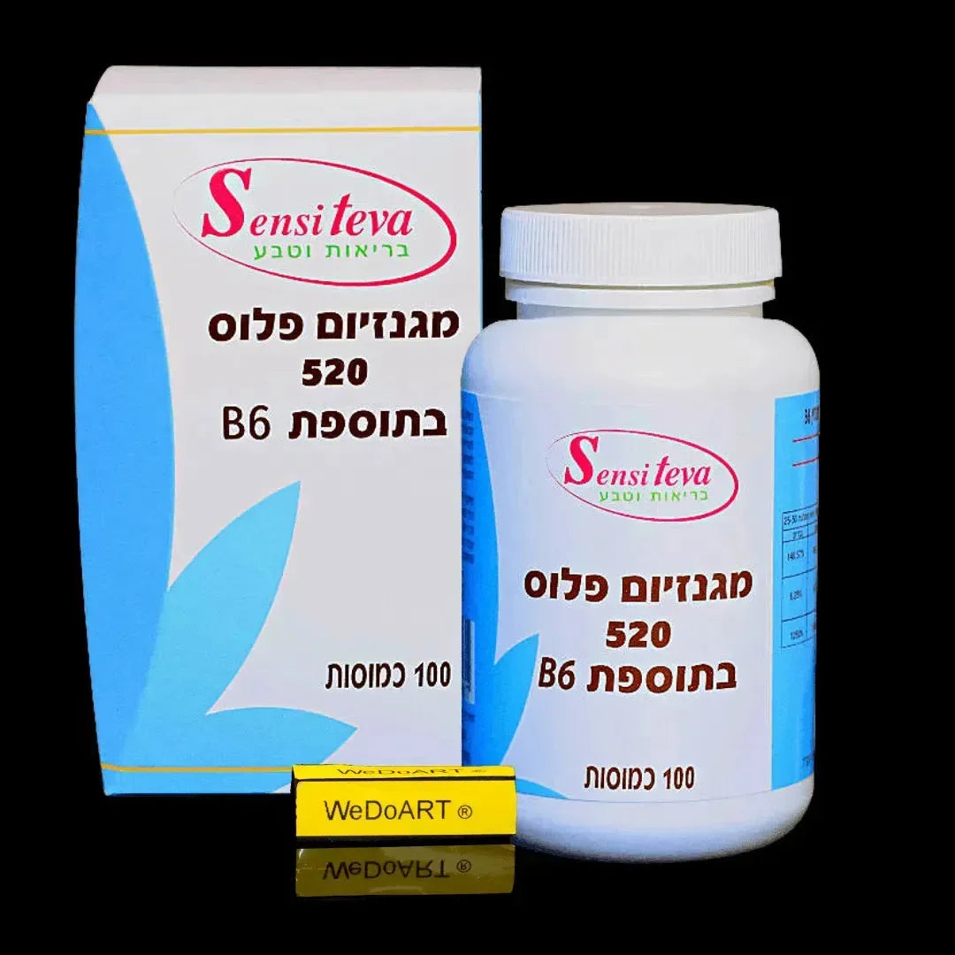 Magnesium plus 520 mg + B6 100 capsules Sensiteva