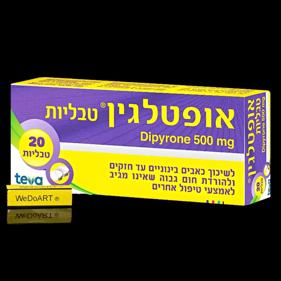 OPTALGIN DIPYRONE Painkiller 500 mg 20 tablets Teva