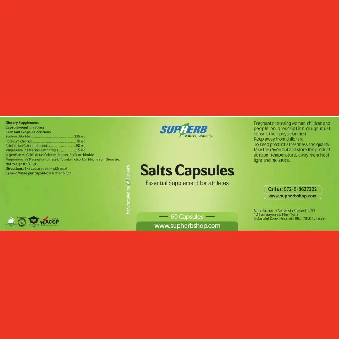 Salts Capsules for athletes 60 Capsules SupHERB