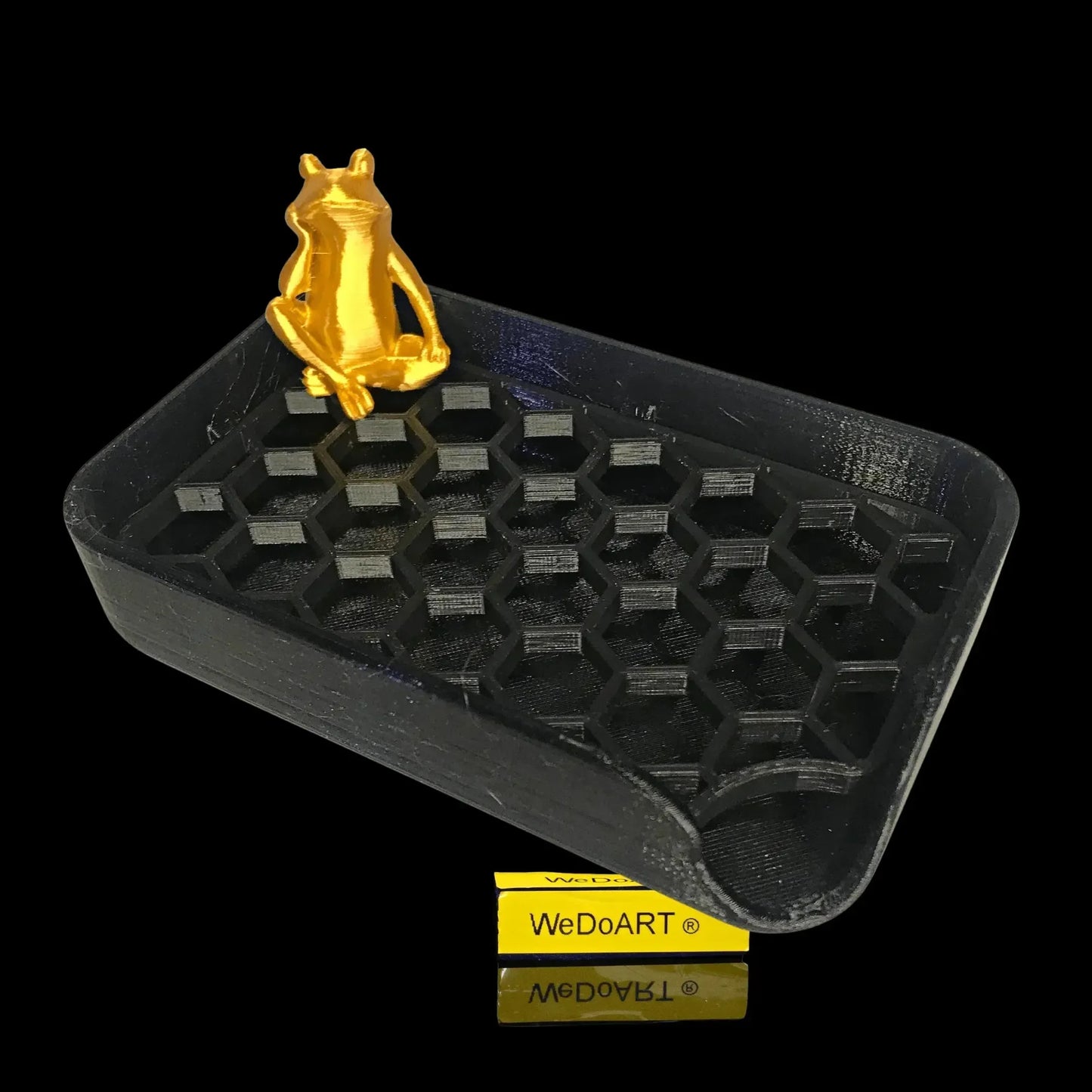 The golden Frog Soap Dish 3D Printed | Bathroom/Kitchen Tray | Home Present WEDOART-IL