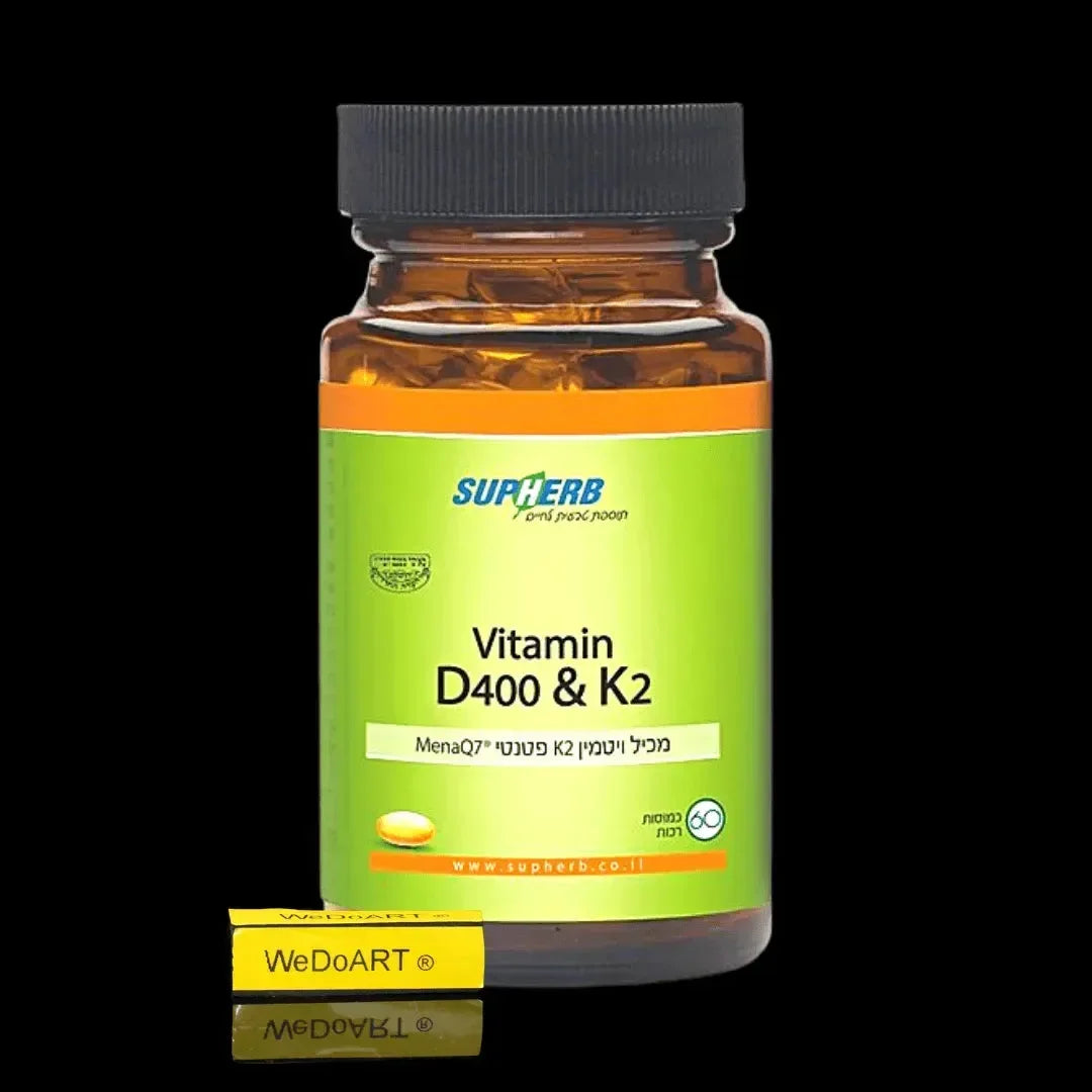 Vitamin D-400 & K2 SupHerb 60 Soft Capsules SupHERB