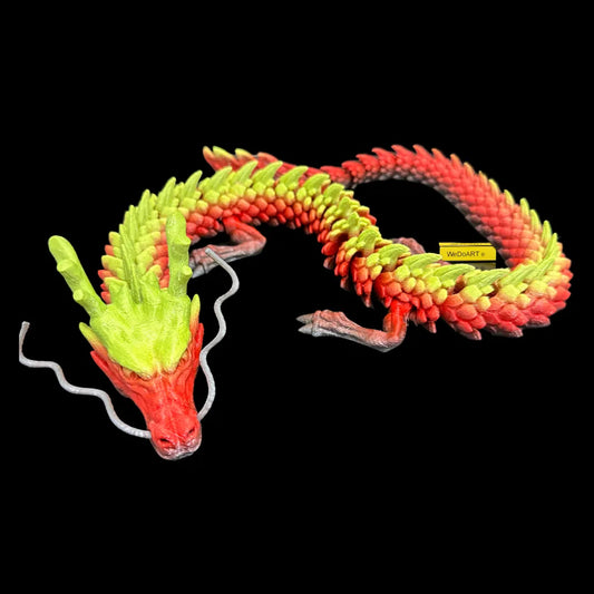 Dragon articulé imprimé en 3D 24" - 62 CM