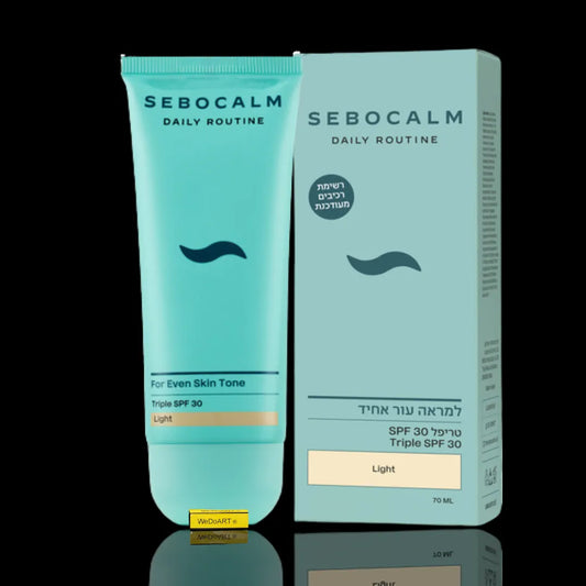 SeboCalm Triple -Light 70ml Moisturizer, sheer foundation and sunblock Sebocalm for sensitive skin