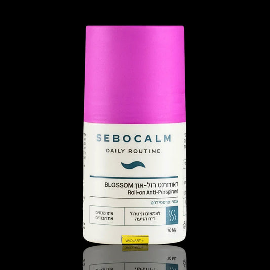 Sebocalm Daily Routine Blossom Roll-on Anti-Perspirant deodorant with a pink cap