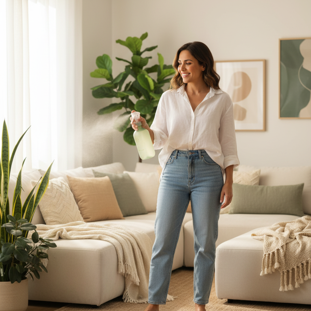 Laline Olive Babassu Room Mist - Natural Vegan Air Freshener for Home Vibes 500 ml LALINE