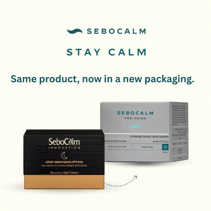 SeboCalm Innovation Recovery night cream enriched with collagen 50 ml Sebocalm for sensitive skin