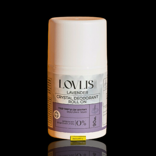 LOVLIS - Crystal Stone Roll-On Deodorant - Lavender Fragrance 90 ml