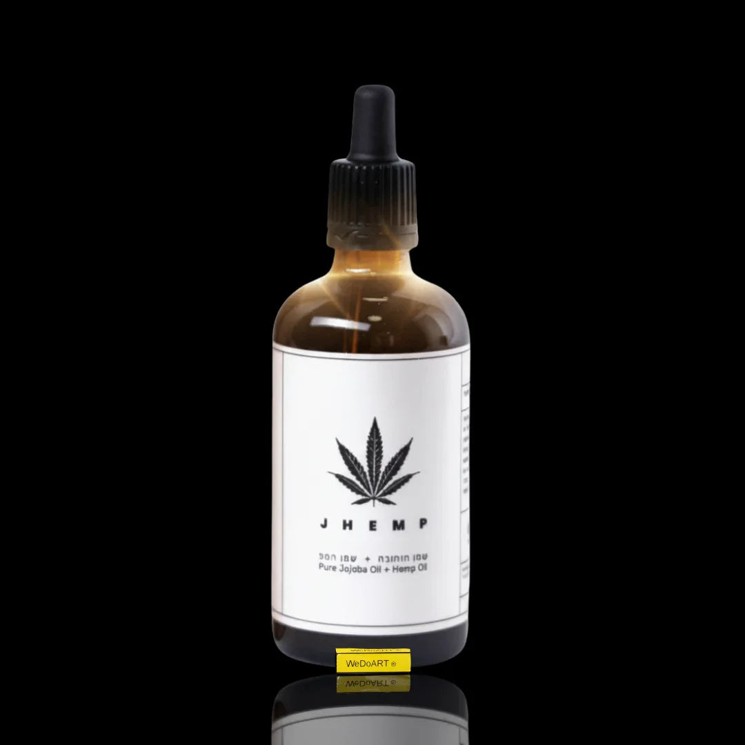 JHEMP Oil: Pure Jojoba & Hemp Seed Blend 100 ml Jojoba Hatzerim