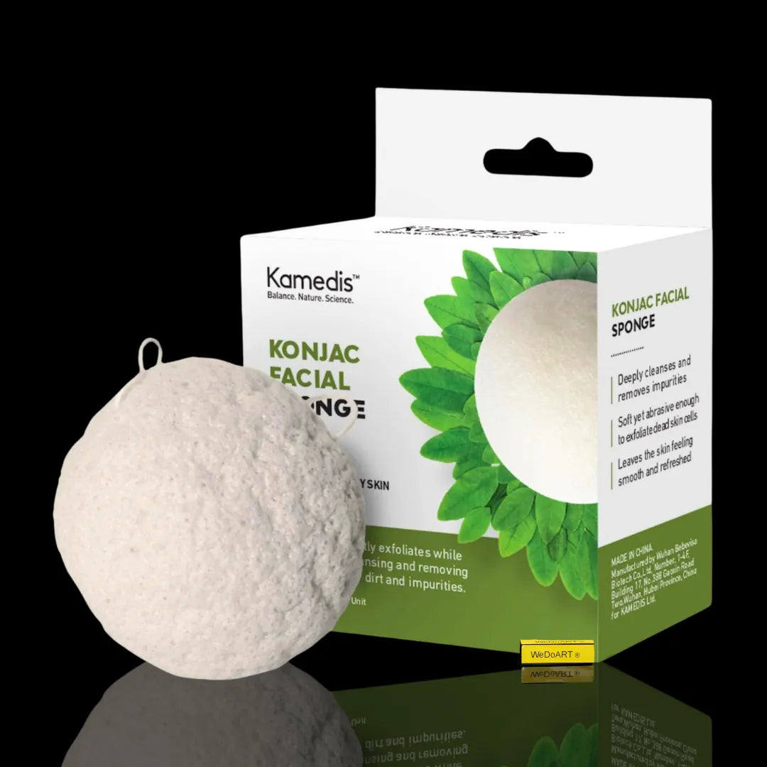 KAMEDIS - ÉPONGE KONJAC Éponge pour nettoyer le visage