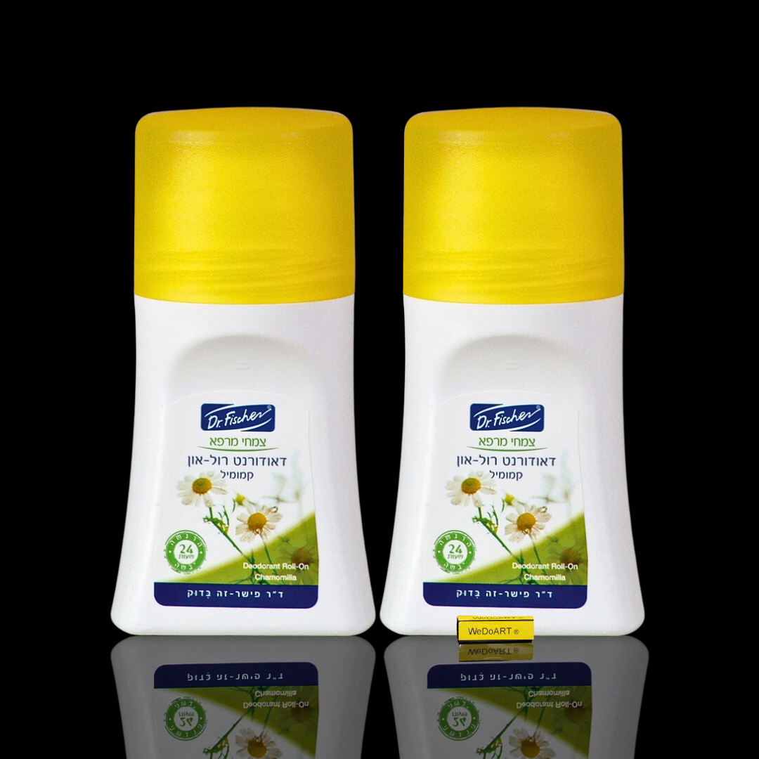 Dr. Fischer -2 Herbal Deodorant Roll-On – chamomile 2x70 ml