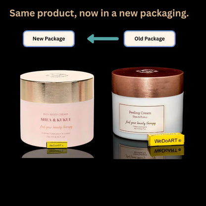 Laline Rich body cream Shea & Kukui 250ml NEW PACKAGE LALINE