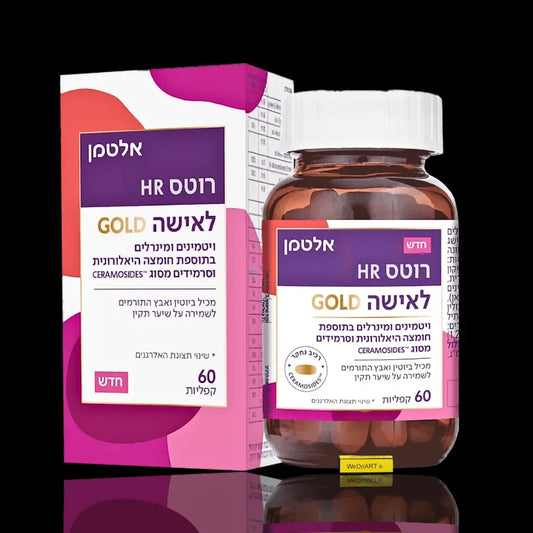 Rotas HR Gold vitamins and minerals supplement bottle and packaging for women