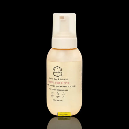 LALINE Vanilla Pink Pepper Body and Hand Mousse Soap 300 ml LALINE