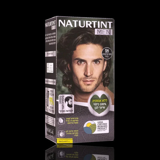 Naturtint 5N Light Chestnut Brown Permanent Hair Color Gel for Men – 150ml - WEDOART-IL