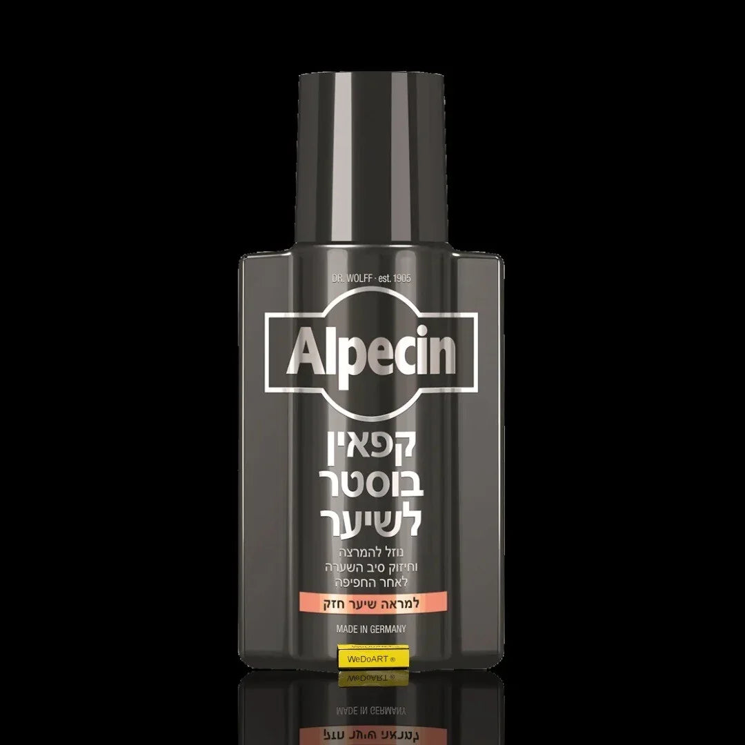 Alpecin Caffeine Booster Black Edition 200 ml bottle with narrow nozzle by Dr. Kurt Wolff